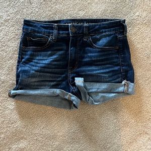 American eagle high rise denim shorts